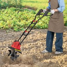 Costway Električni kultivator 750W 32,5x24x138 cm crveni