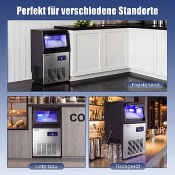 Costway Aparat za led 41kg/24h crno-srebrni