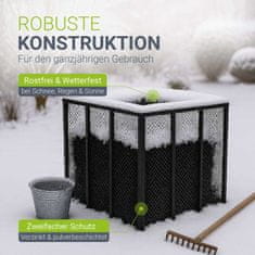 Homestar Kanta za kompost 800 L 80x80x70 cm Crna