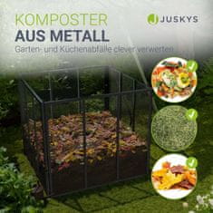 Homestar Kanta za kompost 80x80x70 cm Crna