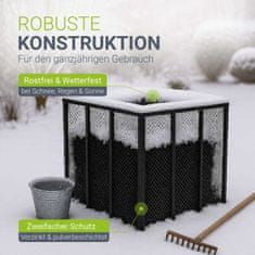 Homestar Kanta za kompost 80x80x70 cm Crna