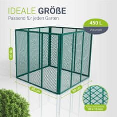 Homestar Kanta za kompost 450L 80x80x70 cm Zelena