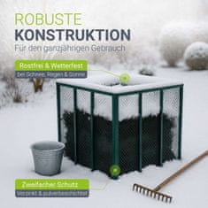Homestar Kanta za kompost 450L 80x80x70 cm Zelena