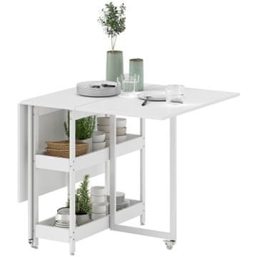 Homestar Sklopivi stol za blagovanje 133,4x80x75 cm bijeli