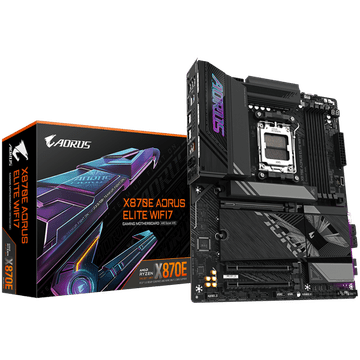 Gigabyte X870E AORUS ELITE WIFI7 AM5 ATX matična ploča – AMD X870E, 4xDDR5, 4xM.2, 4xSATA, 2,5 Gb LAN, WiFi 7