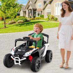 Costway 12V Električni UTV Kamion za Djecu s Daljinskim Upravljanjem, Bijeli