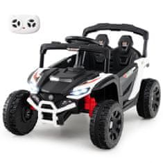 Costway 12V Električni UTV Kamion za Djecu s Daljinskim Upravljanjem, Bijeli