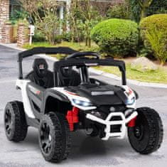 Costway 12V Električni UTV Kamion za Djecu s Daljinskim Upravljanjem, Bijeli