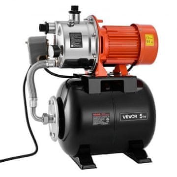 VEVOR Pumpa za plitki bunar 1.6 KS 230V 5000 LPH s tlačnim spremnikom od 19L