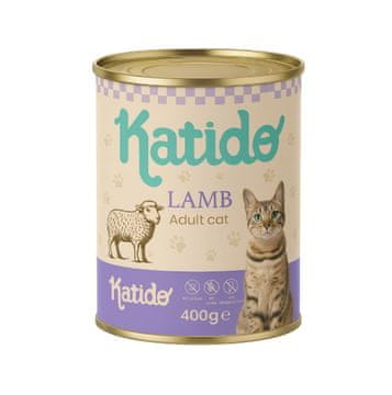 slomart KATIDO mokra hrana za mačke, janjetina, 400g