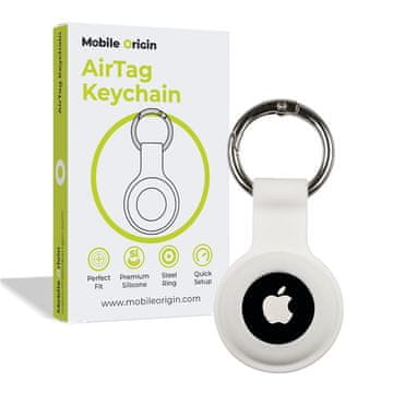 Mobile-origin Privjesak za ključeve AirTag, bijeli (FRL-ATKC-WHT)