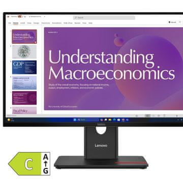 Lenovo ThinkVision T24-40 60,45cm (23,8") FHD IPS DP/HDMI/USB-C zvučnici monitor 64B9GAT1EU