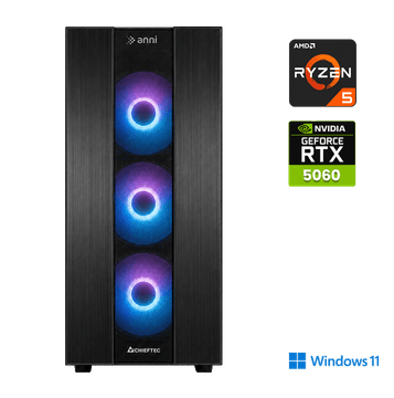 Anni Gamer Advanced računalo, AMD Ryzen 5 5500, 16GB, SSD1TB, RTX5060, W11H