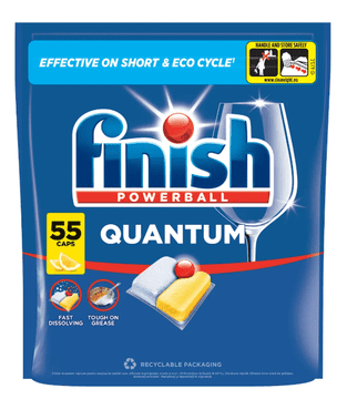 Finish Kapsule za perilicu posuđa Quantum Lemon, 55 kom