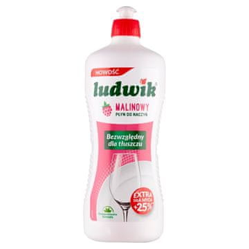 Ludwik tekućina za pranje posuđa s okusom maline 900 ml