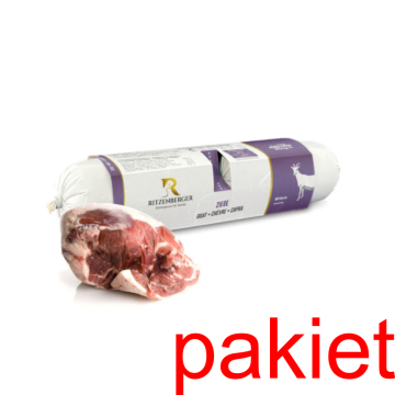 BE 6 x Kozja hrana s pastrnjakom i dunjom | dvostruke rolice (2x400g) | mokra hrana za pse i mačke |