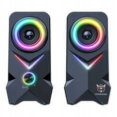 Onikuma L2 2.0 Bluetooth USB računalni zvučnici s RGB pozadinskim osvjetljenjem 10W