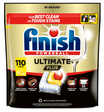 Finish Ultimate Plus kapsule za perilicu posuđa s mirisom limuna, 110 kom