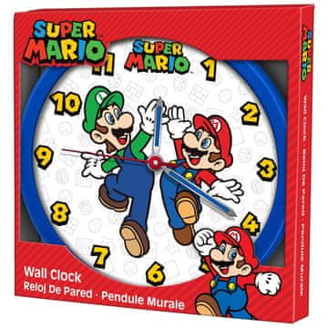 Northix Zidni sat Super Mario Bros, klasični dizajn, veličina 30 cm