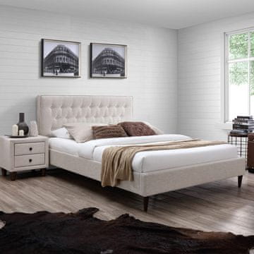 Homestar Krevet EMILIA 160x200 cm bež