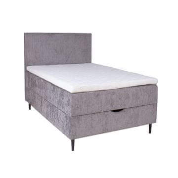 Homestar Kontinentalni krevet LAARA 90x200 cm, sivi