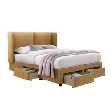 Homestar Krevet SUGI s madracem HARMONY DUO SEASON 160x200 cm, žuti