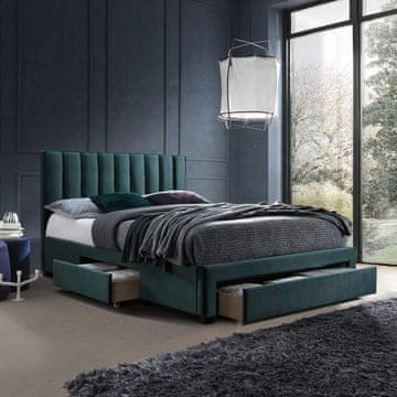 Homestar Krevet GRACE s madracem HARMONY DUO SEASON 160x200 cm, zelena