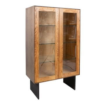 Homestar Vitrina VALENCIA 90x45x160 cm, hrast
