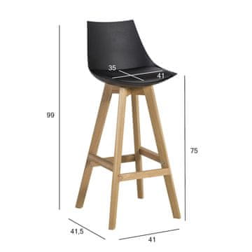 Homestar Barska stolica SONJA crna
