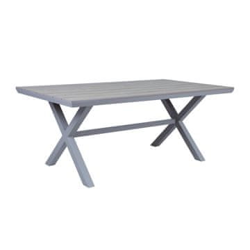Homestar Stol CORINNA 180x100x74 cm, svijetlo sivi