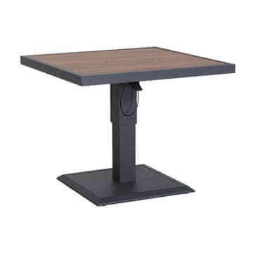 Homestar Stol PARKER 85x85x52-75 cm, sivi