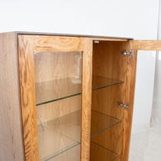 Homestar Vitrina VALENCIA 90x45x160 cm, hrast