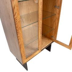 Homestar Vitrina VALENCIA 90x45x160 cm, hrast