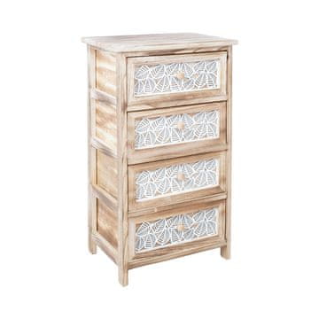 Homestar Komoda KASEKE s 4 spremišne jedinice 40x29x73 cm prirodna