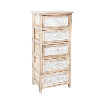 Homestar Komoda KASEKE s 5 spremišnih jedinica 40x29x90 cm prirodna