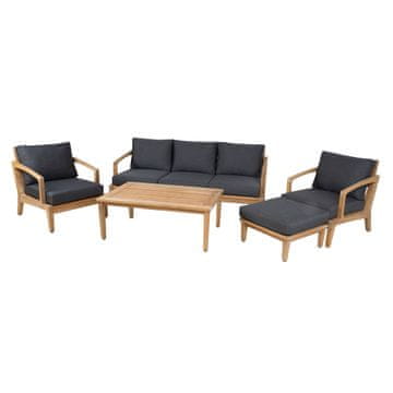 Homestar Vrtni namještaj set MALDIVE stol sofa 2 stolice tabure