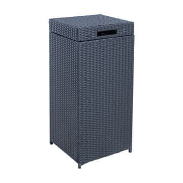 Homestar Kanta za smeće WICKER 36x36x80 cm, crna