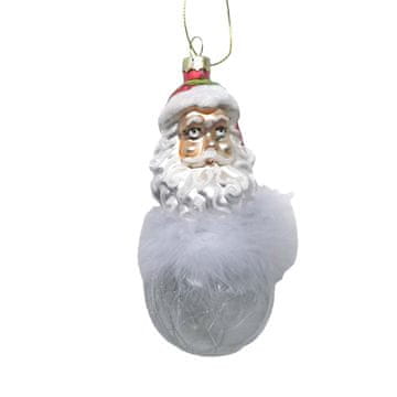 Homestar Božićna dekoracija JOY SANTA KUGLA 14 cm staklo
