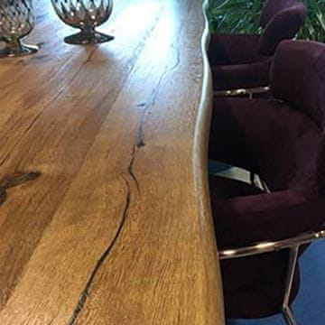 Homestar Blagovaonski stol ROTTERDAM 220x100x75 cm, hrast