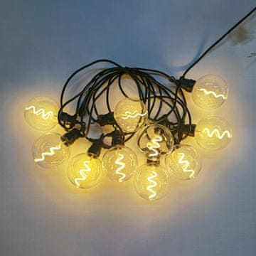 Homestar Party svjetla TWIST 10 LED žarulja 4,5m toplo bijelo svjetlo
