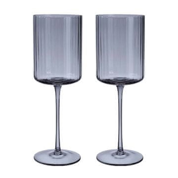 Homestar Čaša za vino DOLCE 2 kom, V23,3 cm, siva