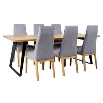 Homestar Blagovaonski set LISABON stol i 6 stolica