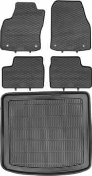 Opel Astra III Karavan od 2004. do 2009. SET – gumeni tepisi za vozilo i tepih za gepek