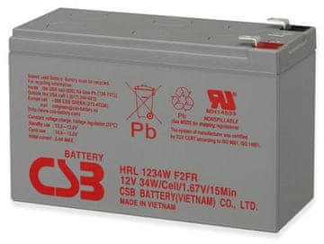 LEGIT UPS baterija, 12V, 9Ah, CSB HRL 1234W