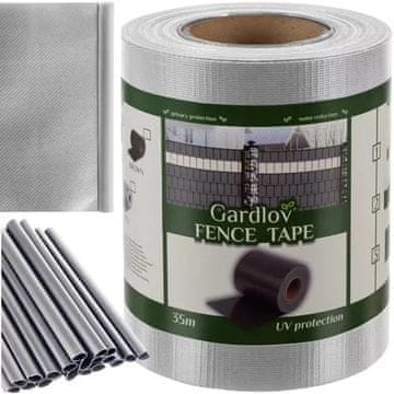 Gardlov Traka za ogradu 19cmx35m 450/m2 siva
