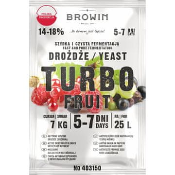 Browin Turbo destilacijski kvasac, 5-7 dana, 120 g