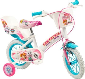 Toimsa Dječji bicikl 12" Paw Patrol bijeli 1281 djevojčica