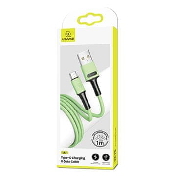 USAMS kabel U52 USB-C 2A brzo punjenje 1 m zeleno/zeleno SJ436USB02 (US-SJ436)