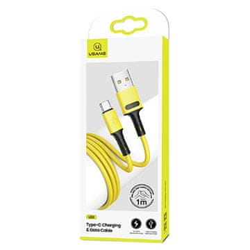 USAMS kabel U52 USB-C 2A brzo punjenje 1m žuto/žuto SJ436USB03 (US-SJ436)