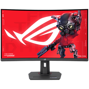 ASUS Zavojiti ROG Strix XG32WCS gejming monitor – 80 cm (32"/31,5" vidljivo), QHD (2560 x 1440), Brzi VA, 1500R, 180 Hz (iznad 144 Hz), 1 ms (GTG), USB Type-C, FreeSync, HDR